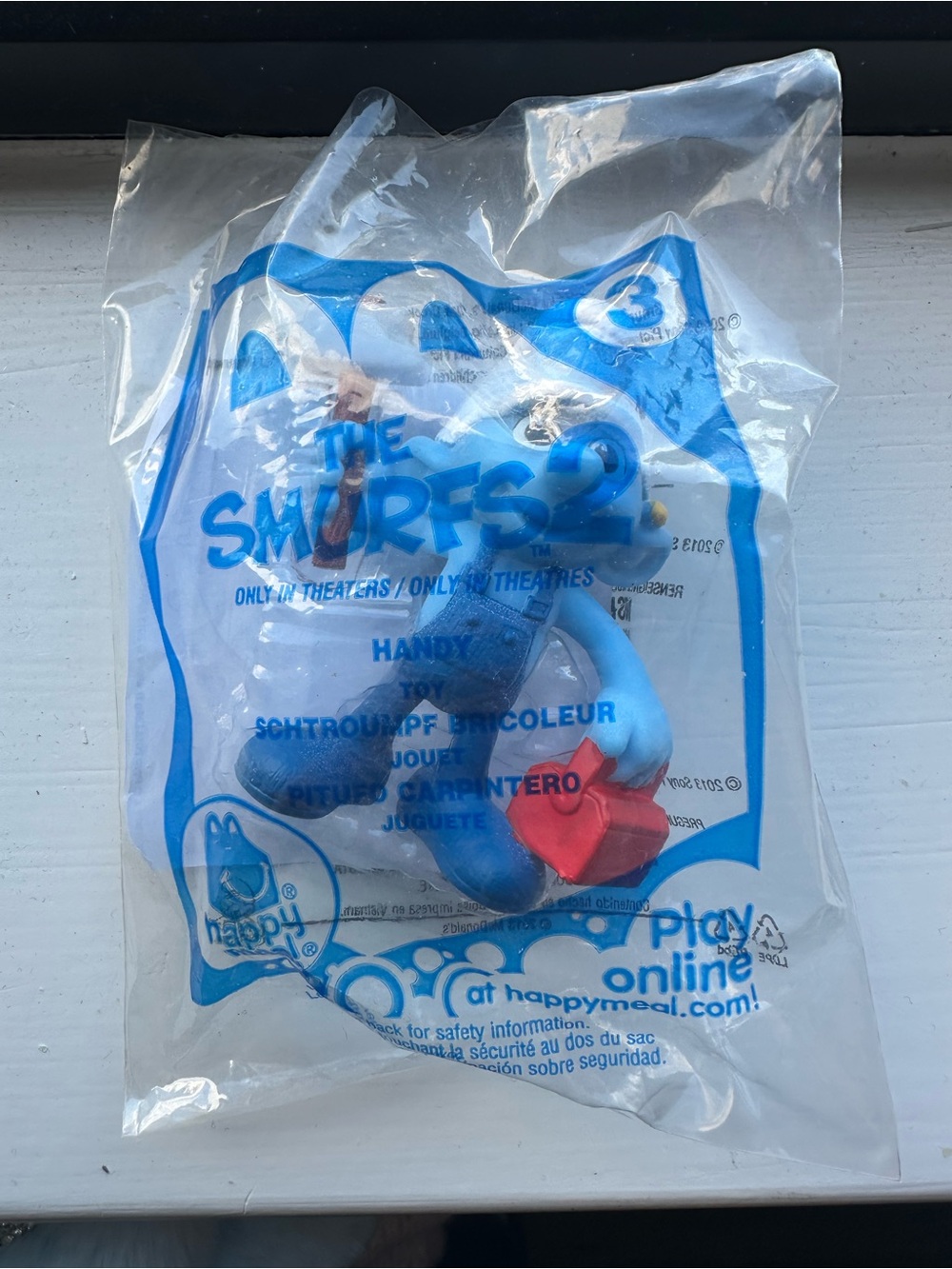 Sealed Smurfs 2 ‘Handy’ McDonald’s Happy Meal Toy